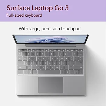 Amazon.com: Microsoft Surface Laptop Go 3 (2023) - 12.4