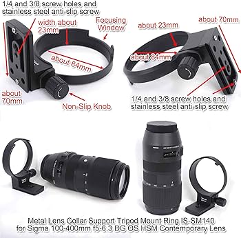 Amazon.com : Tripod Mount Ring, iShoot Lens Collar Socket