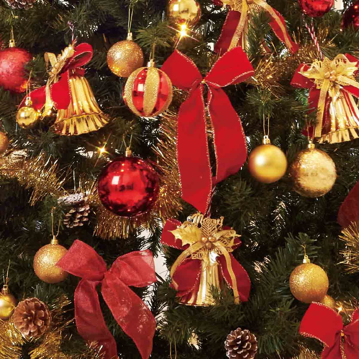 Amazon.co.jp: 特大オーナメント付デラックスクリスマスツリーセット