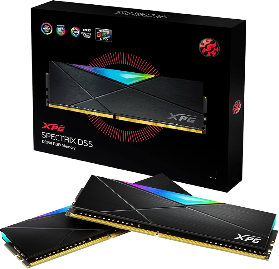 ADATA XPG SPECTRIX D55 DDR4 RGB Memory Module Gaming DRAM, speeds