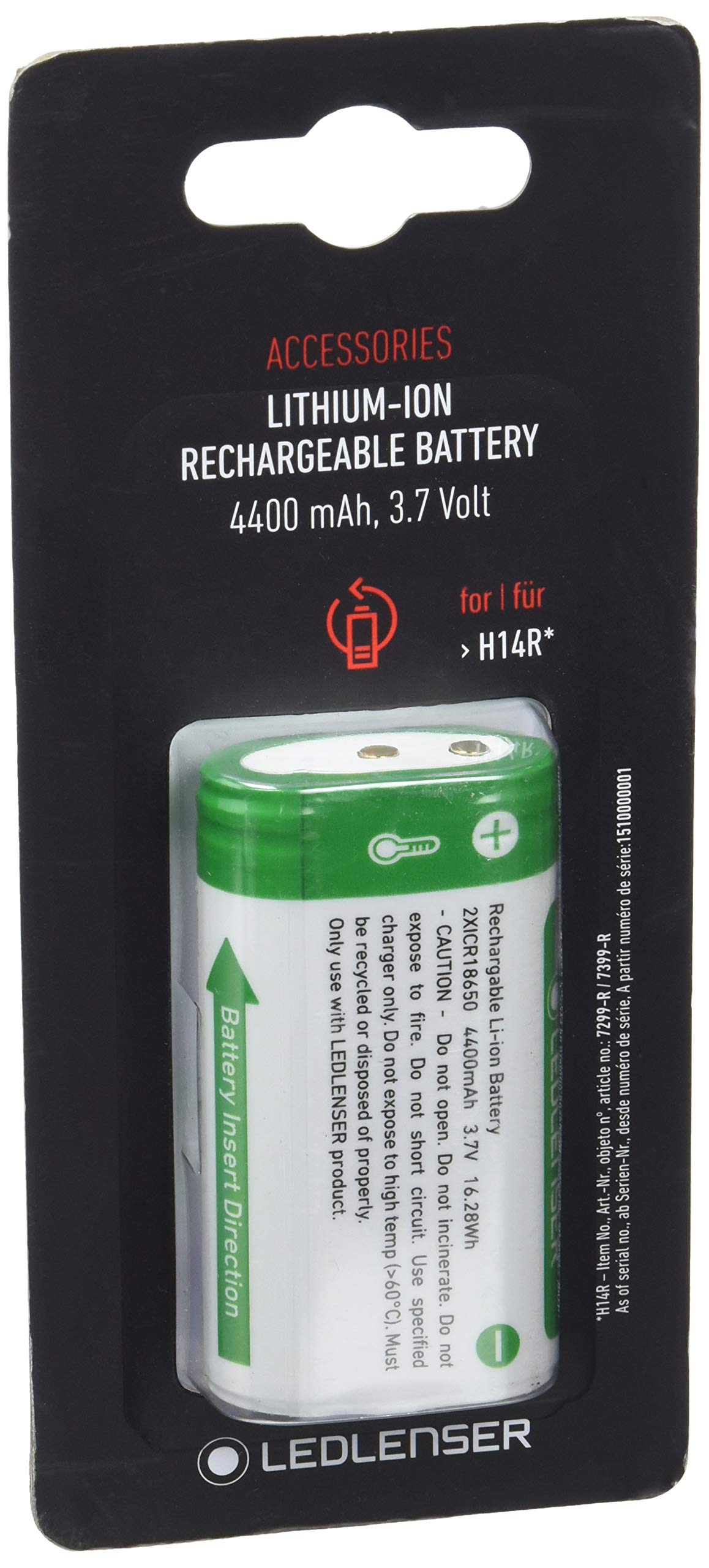 Amazon.co.jp: Ledlenser(レッドレンザー) H14R.2用専用充電池 [日本