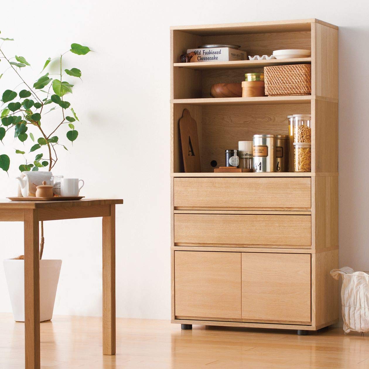 Amazon｜無印良品 スタッキングキャビネット・幅82.5cm・追加セット