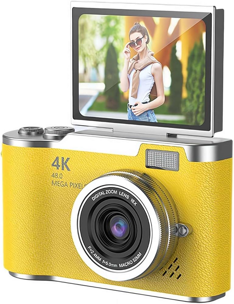 Amazon.co.jp: 4Kデジタルカメラ 4800万画素 180度回転可能