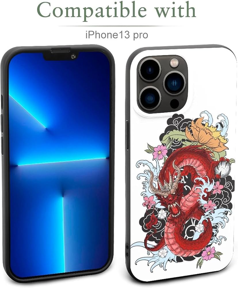 Amazon.co.jp: iPhone 13 Proケース 龍 ドラゴン柄 iPhone 13 ケース