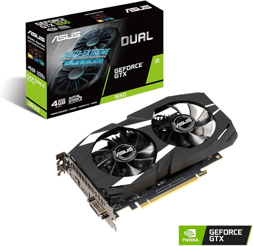 Amazon | Asus Nvidia GTX1650デュアル4GファンPCI Express