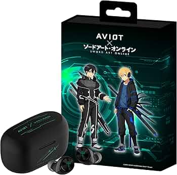 Amazon.com: AVIOT Sword Art Online Anime Wireless Earbuds TE-D01v