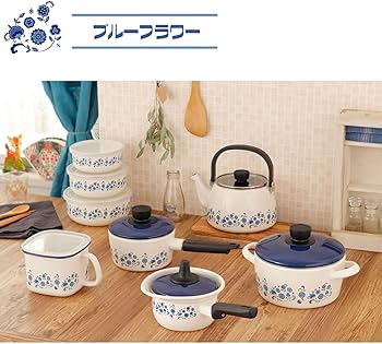 Amazon｜富士ホーロー 70年代復刻柄 昭和 レトロ 琺瑯 片手鍋 ミルク