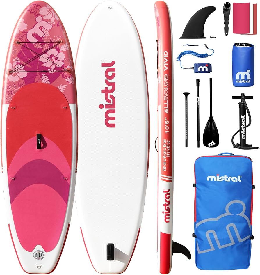 Mistral Inflatable Stand Up Paddle Board, 10'6''x33''x 6