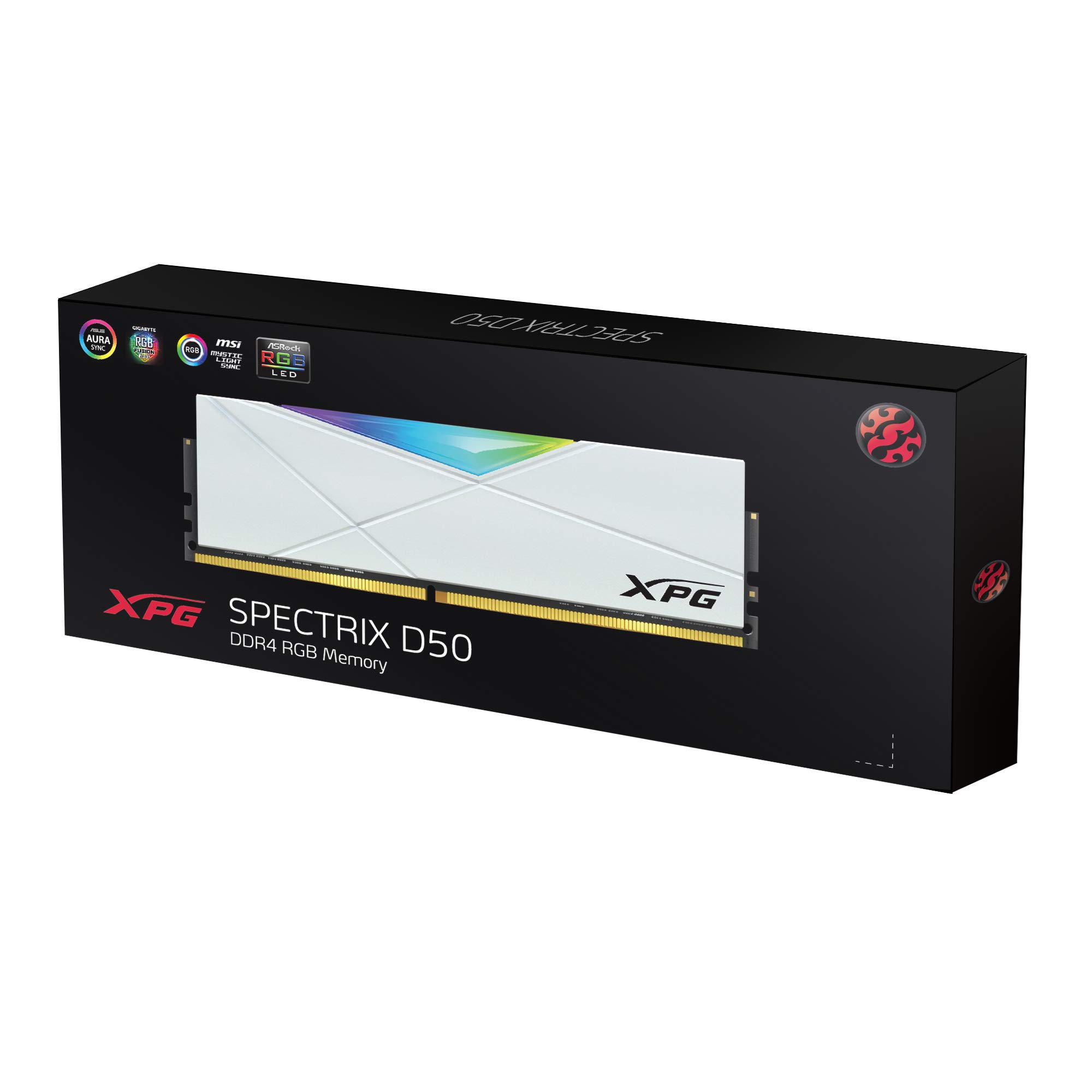 XPG Memória de desktop DDR4 D50 RGB 16 GB (2 x 8 GB) 3200 MHz PC4