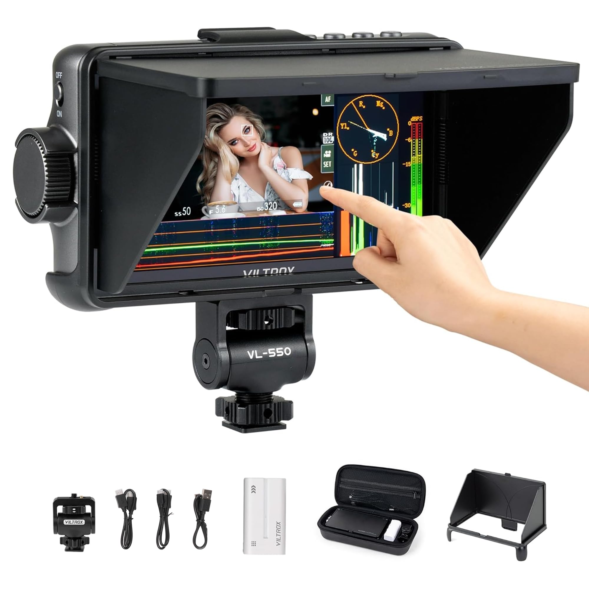 Amazon.com: VILTROX 5.5 Inch 1200nits 4K 10bit HDMI Field Monitor