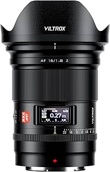 Amazon.com : VILTROX AF 16mm F1.8 Z Full Frame Lens for Nikon Z