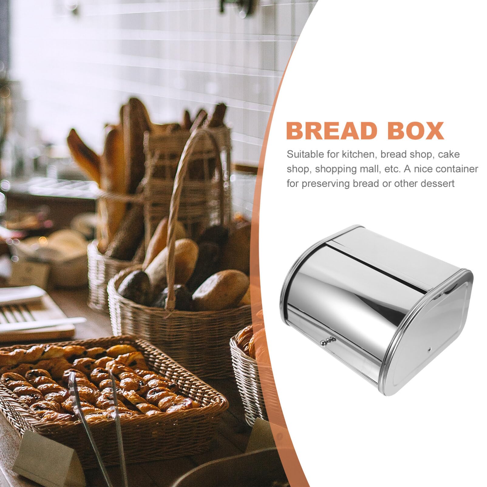 Amazon｜KESYOO パン ボックス ブレッドケース ロールアップ蓋付き