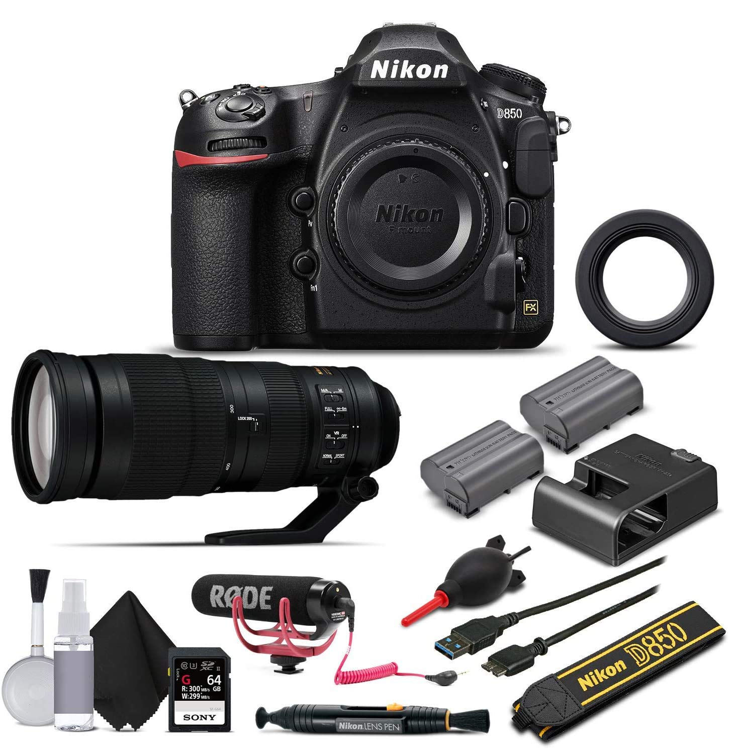 Amazon.com : Nikon D850 Digital SLR Camera W AF-S FX NIKKOR 200
