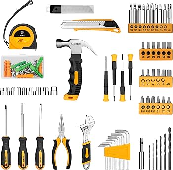 Amazon | 【8V電動ドリル付き】126点組 工具セット ツールセット 工具