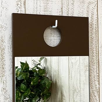 Amazon | NaturalHouse フック ミラー 姿見 壁掛け 鏡 幅