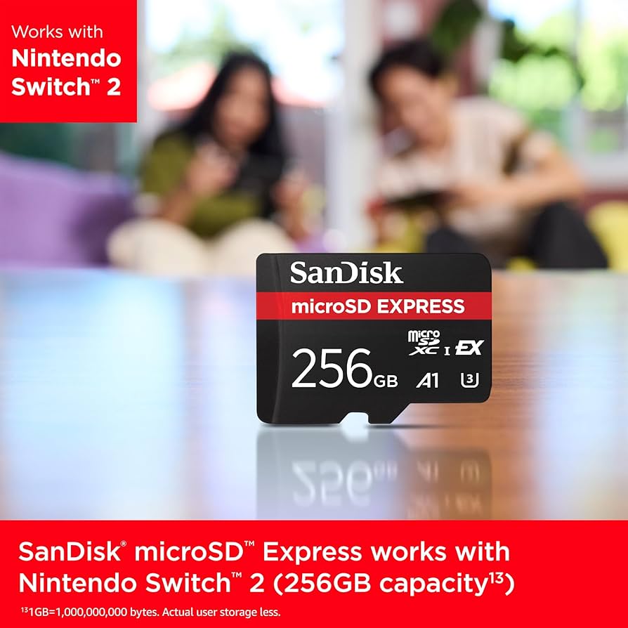 SanDisk 256GB microSD Express microSD Card - Works with Nintendo