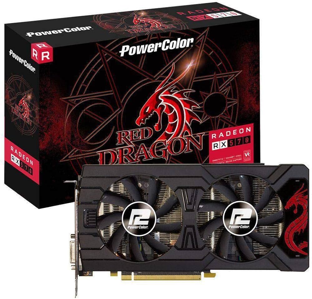 Amazon | PowerColor Red Dragon AMD Radeon RX570 8GB GDDR5 AXRX 570