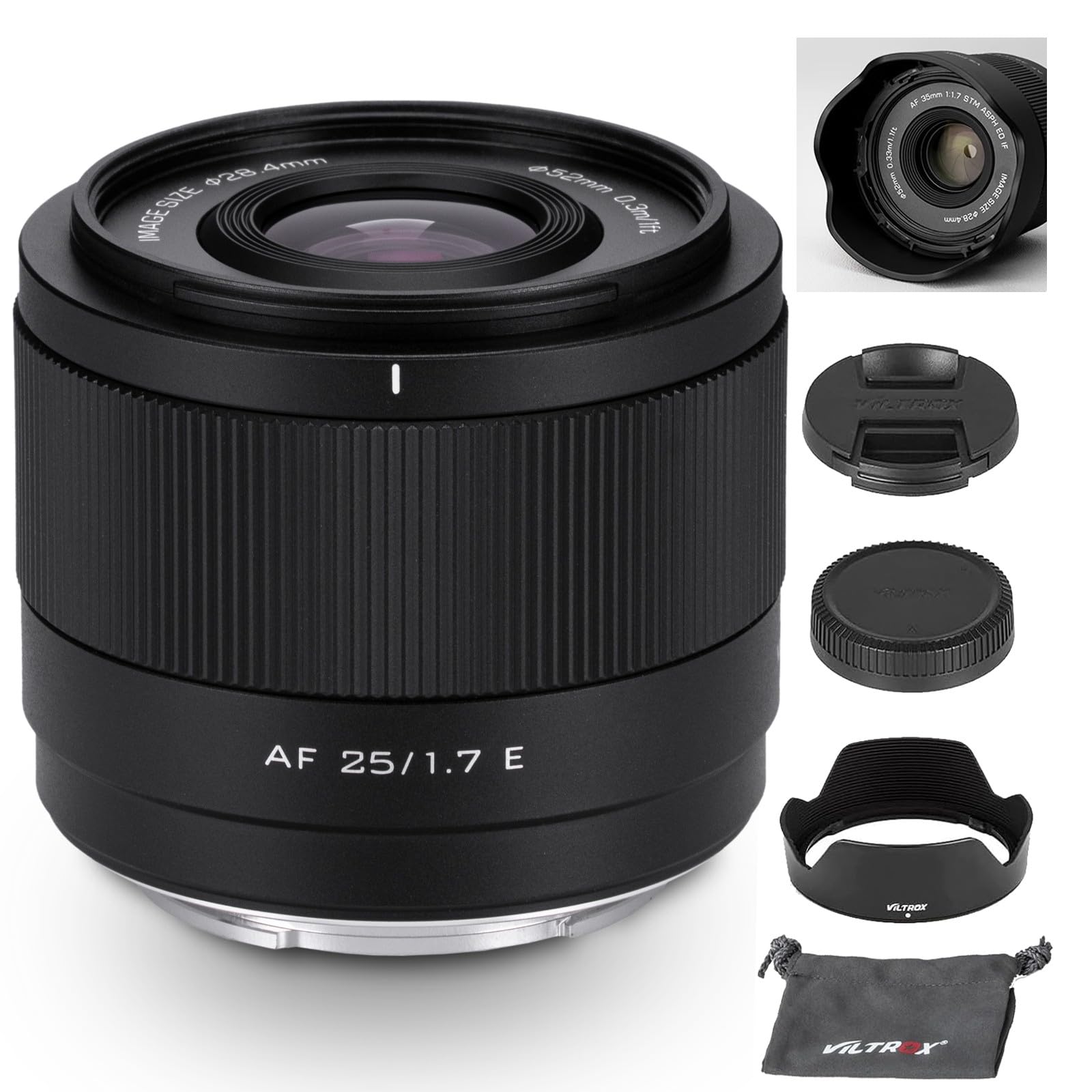 Amazon.co.jp: VILTROX 25mm F1.7 Eマウント大口径STM APS-Cオート