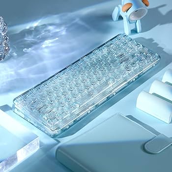 Amazon | YUNZII X71 メカニカルゲーミングキーボード 透明キー