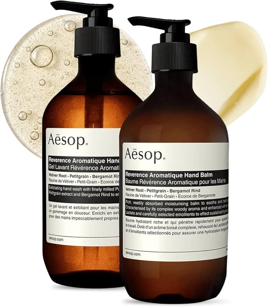 Amazon.com : Aesop Reverence Hand Wash & Balm Set | Woody, Earthy