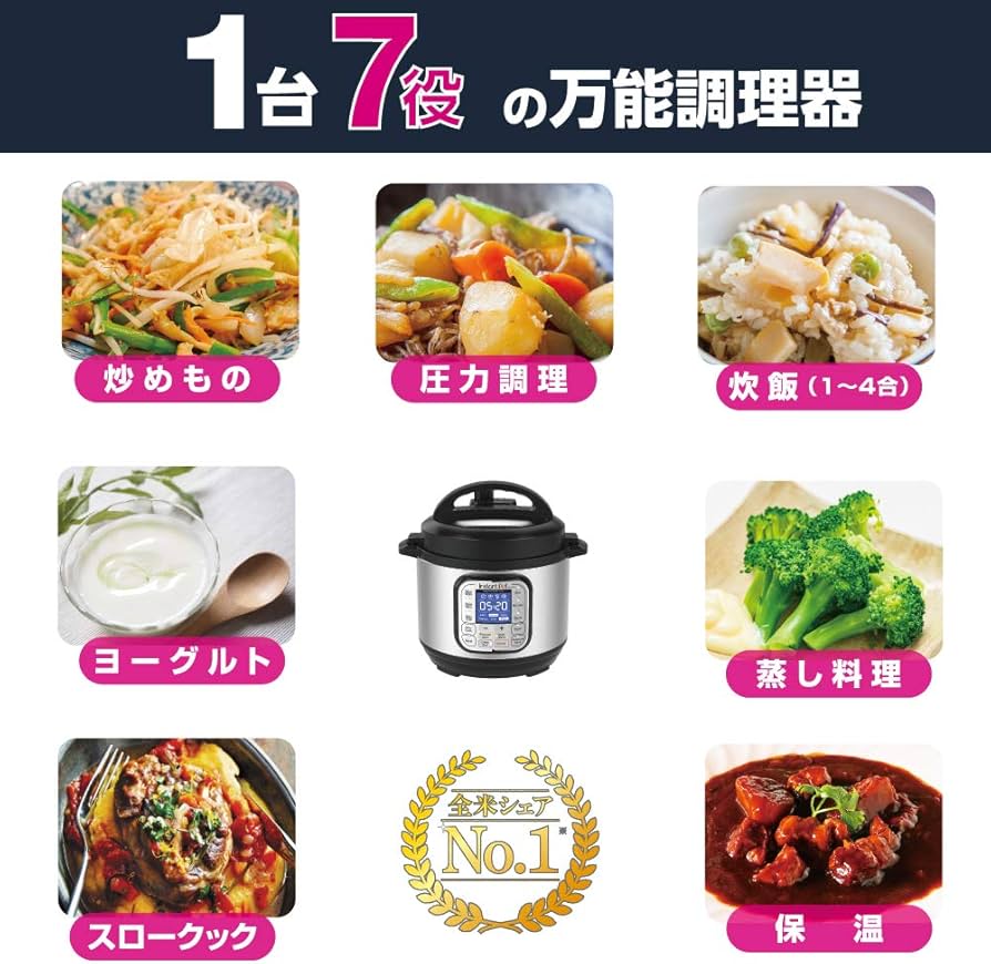 Amazon | 【国内正規輸入品】マルチ電気圧力鍋 Instant Pot