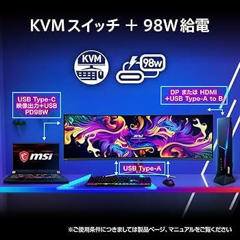 Amazon.co.jp: MSI 湾曲QD-有機EL ゲーミングモニター MPG 491CQPX QD
