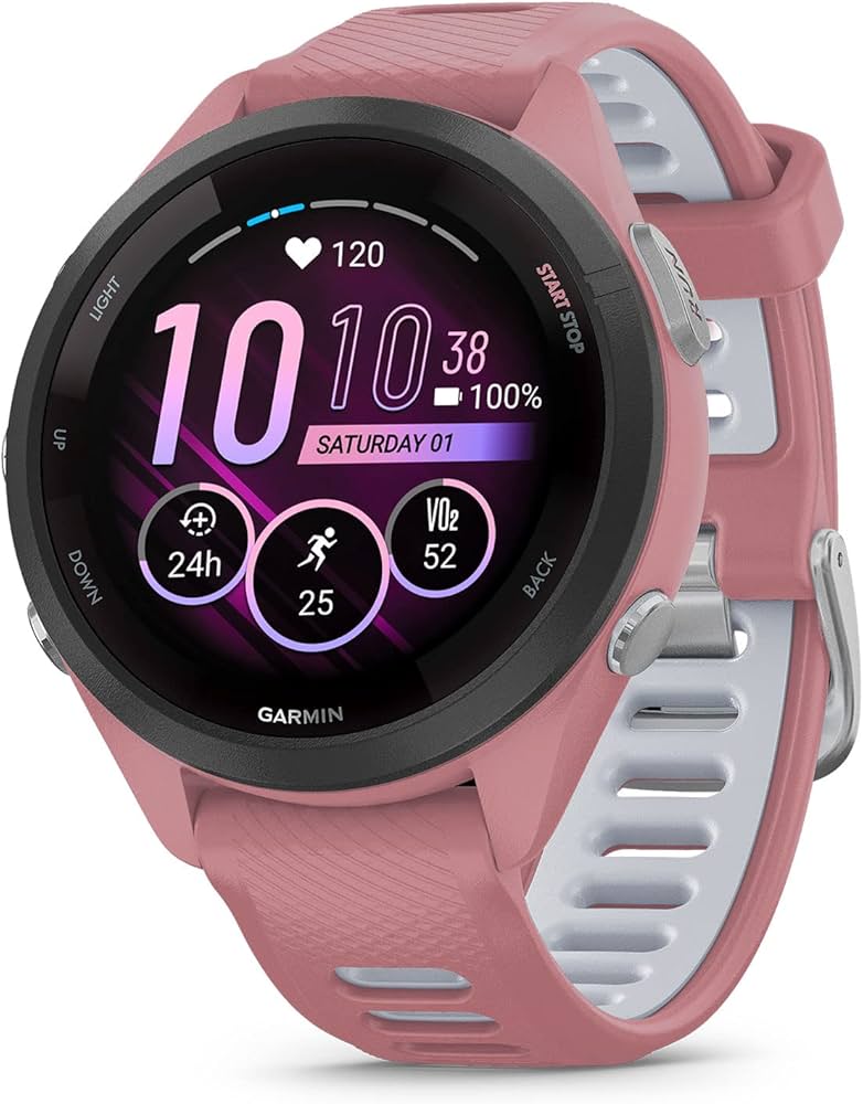 Garmin Forerunner® 265S Running Smartwatch, Colorful AMOLED