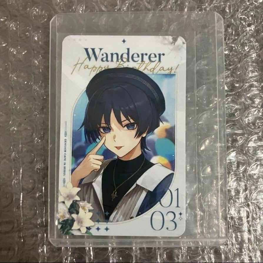 Amazon.co.jp: 原神カフェ 1月3日 韓国限定 放浪者 スカラマシュ 誕生