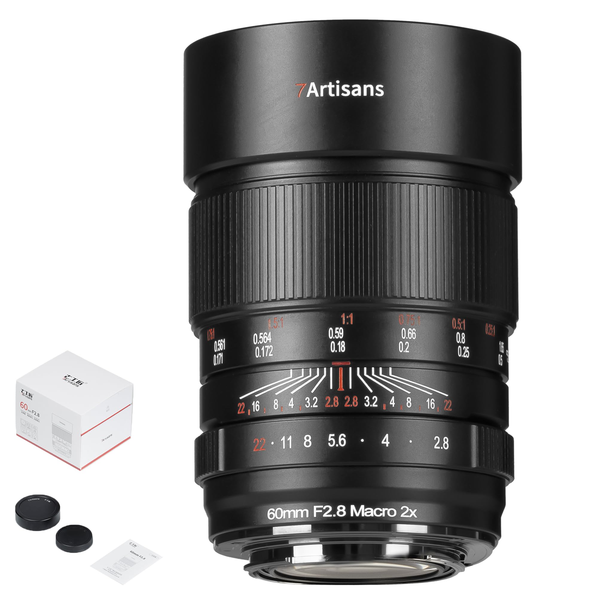 Amazon.com : 7artisans 60mm F2.8 Macro 2X Lens for Sony E Mount,2