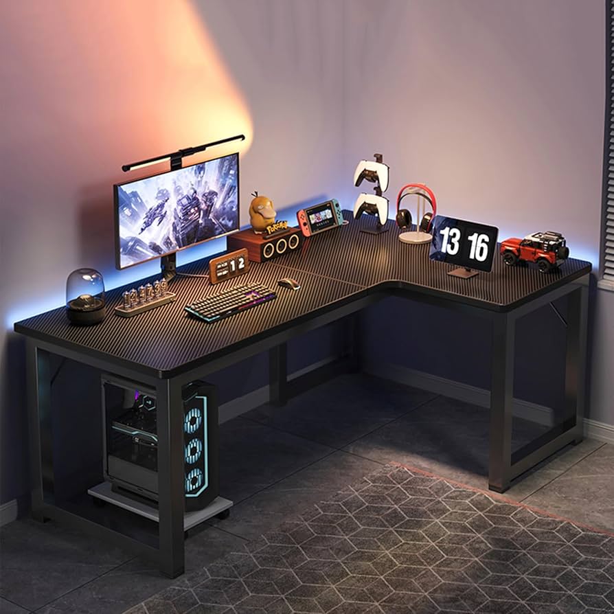 Amazon.co.jp: 大型L字デスク パソコンデスク ゲーミングデスク L字型