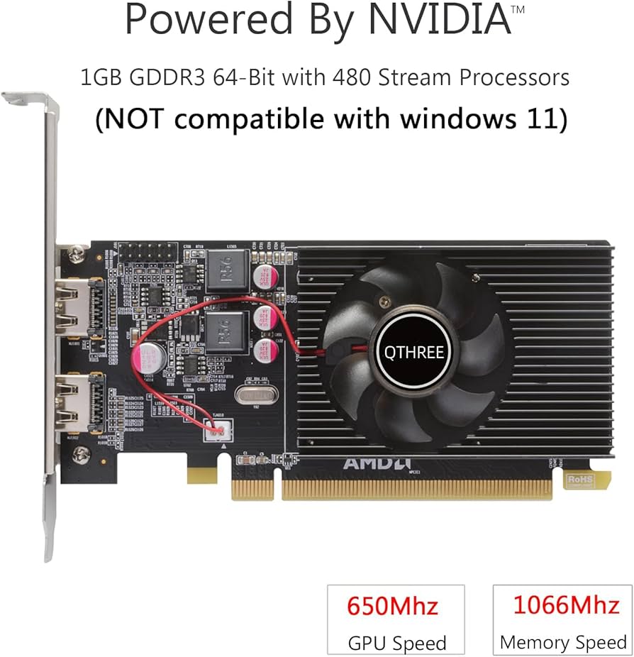 Amazon.com: QTHREE Radeon HD 6570 Low Profile Graphics Card,Dual