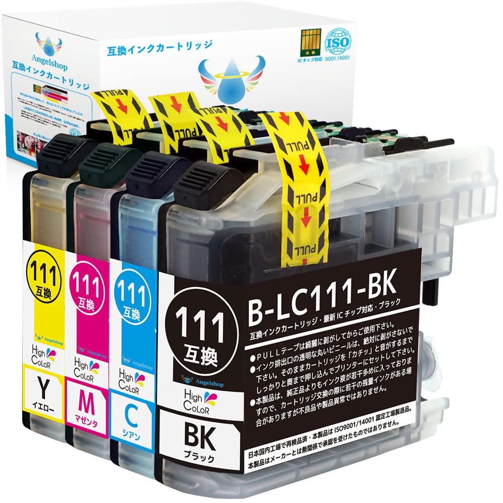Amazon.co.jp: brother(ブラザー) 純正互換インクカートリッジ LC111 4
