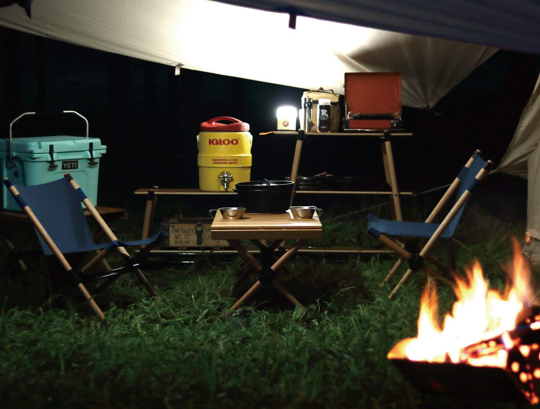 Amazon｜ハングアウト ポール ローチェア ネイビー 収納ケース付 POL