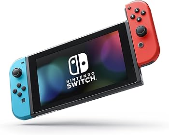 Amazon.com: Nintendo Switch with Neon Blue and Neon Red Joy-Con