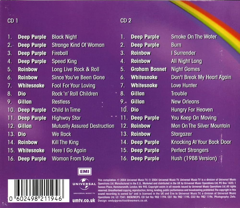 Amazon.com: Purple Rainbows: Tribute to Deep Purple: CDs & Vinyl