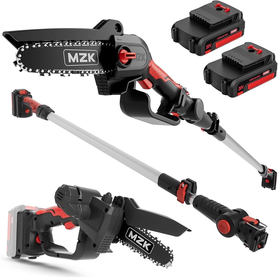 Amazon.com : MZK 2-in-1 Cordless Pole Saw & Mini Chainsaw with 3