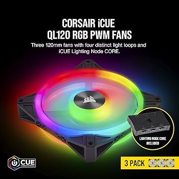 Amazon | Corsair iCUE QL120 RGB 120mm 3連ファンキット PWM対応 PC