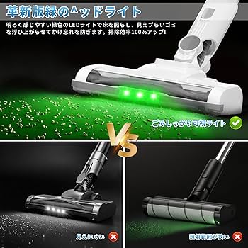 Amazon | 掃除機 コードレス【70,000PA超強力吸引・自立式設計