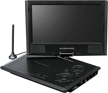 Amazon | グリーンハウス 9型フルセグTV内蔵 ポータブルDVDプレーヤー