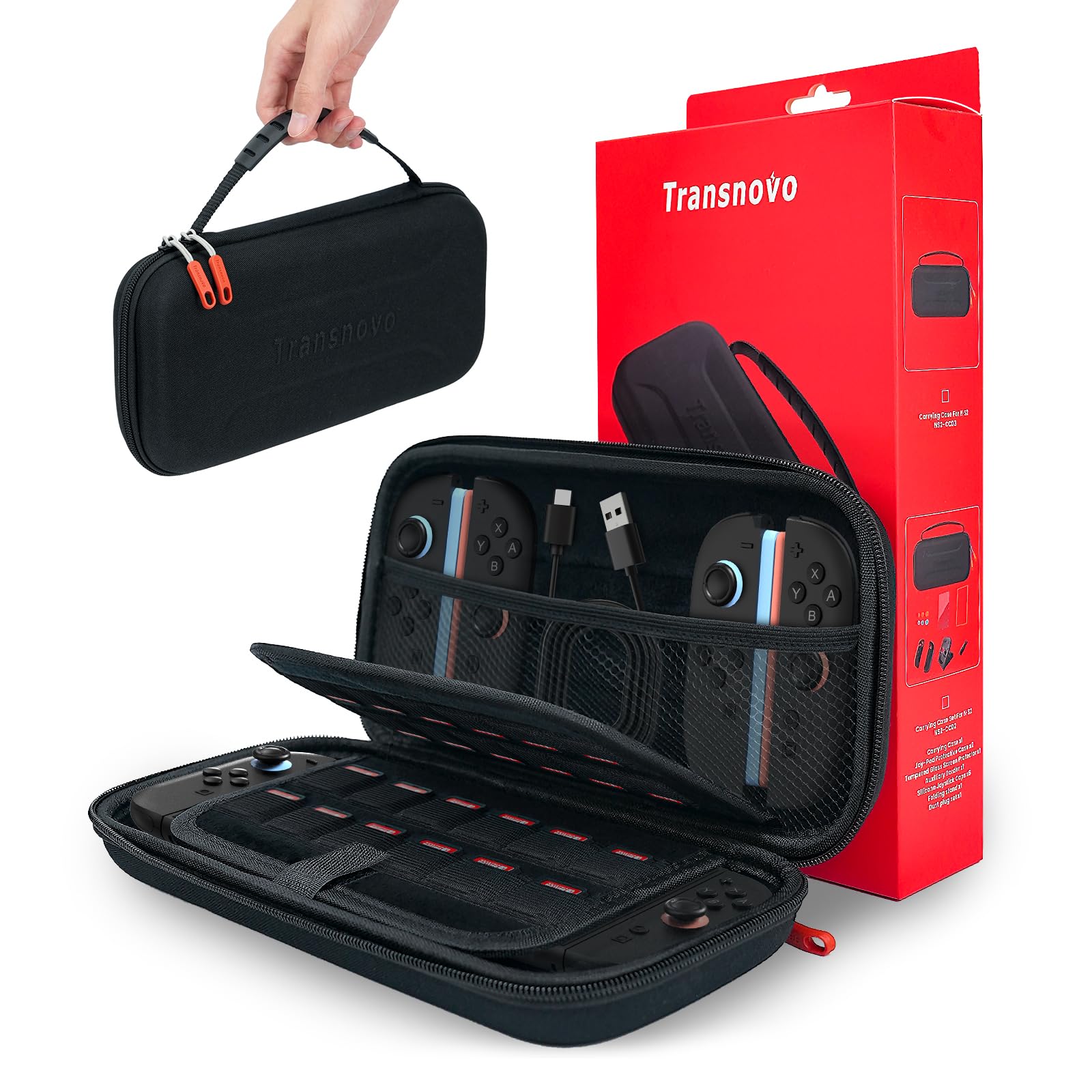 Amazon.co.jp: TRANSNOVO 対応 Switch 2用のケース 大容量24ゲーム