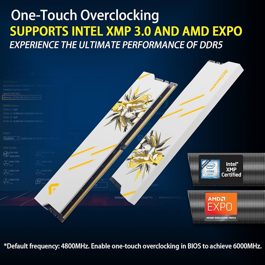 Amazon.co.jp: DDR5 32GB 6000MHz (16GB 2枚) デスクトップPC用メモリ