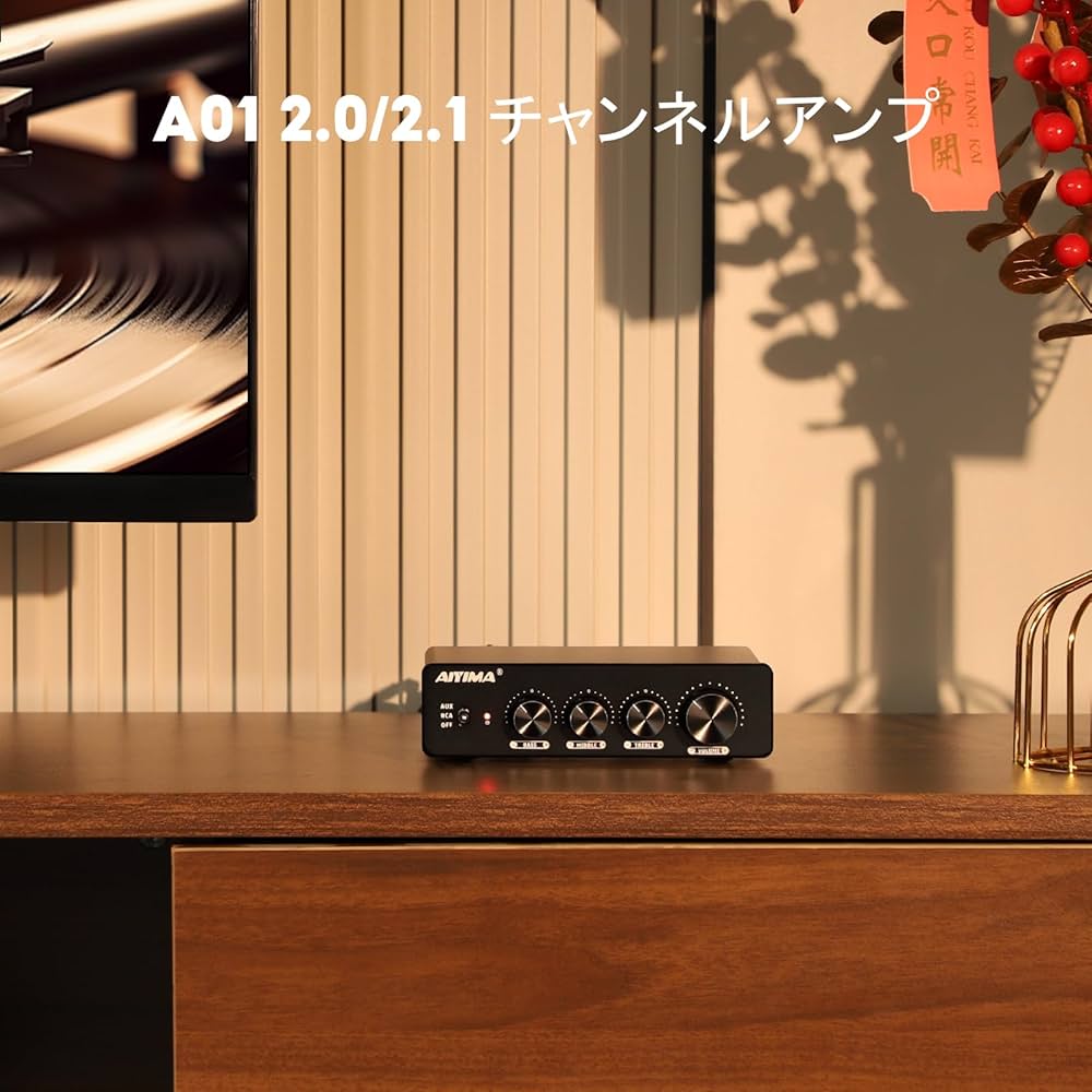 Amazon | AIYIMA A01 2.0/2.1 チャンネルアンプ 100W*2 パワーアンプ