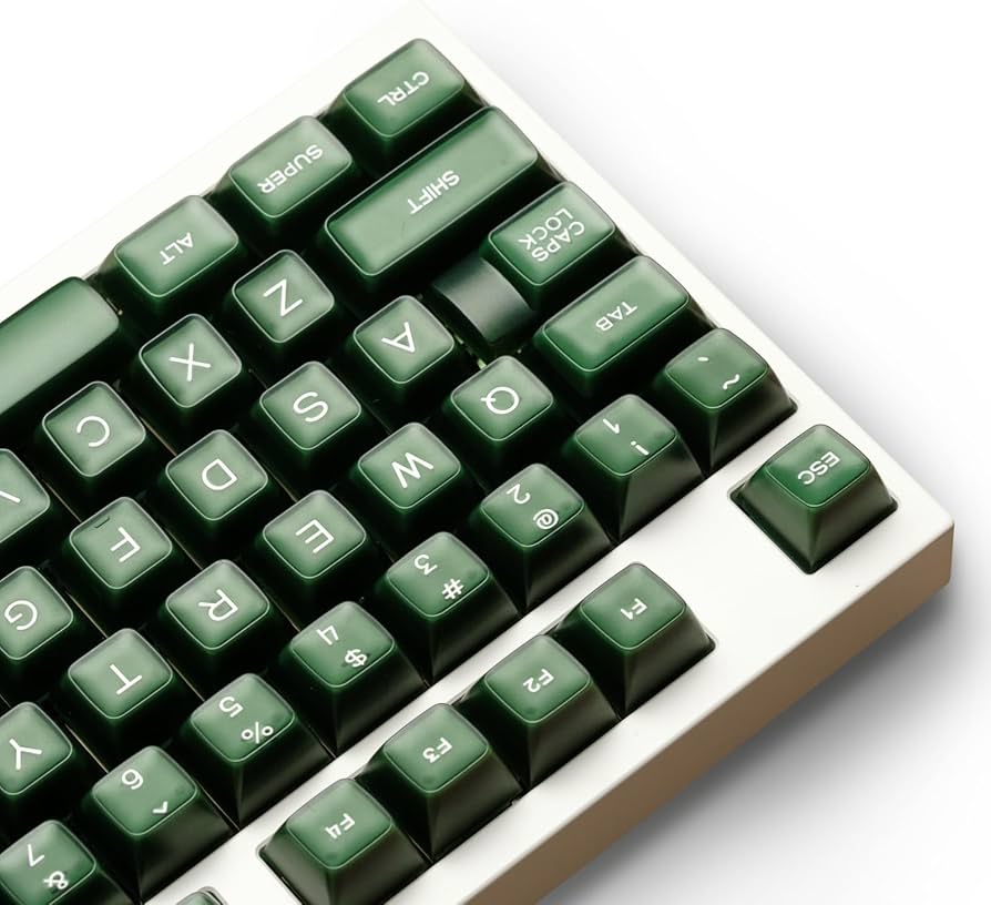 Amazon.com: ULTRAEQUIP Emerald Jade Keycaps 142 Keys Double Shot