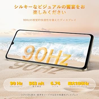 Amazon | realme Note 70T 4Gスマートフォン 4+64GB、6.75インチ画面