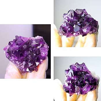 Amazon.co.jp: 完全天然石 アメジスト原石 65-80g 紫水晶 美しい紫色を