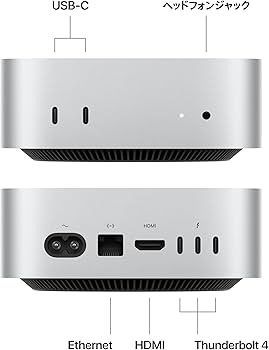 Amazon.co.jp: Apple 2024 Mac mini 10 コア CPU、10 コア GPU の M4