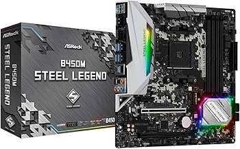 Amazon | ASRock マザーボード B450 M Steel Legend AMD Ryzen AM4