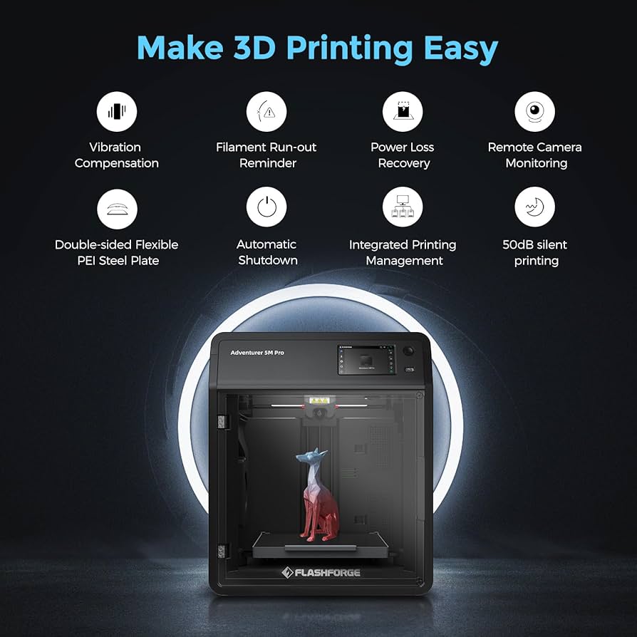 Amazon | FLASHFORGE 3Dプリンター Adventurer 5M Pro 高速印刷 密閉型