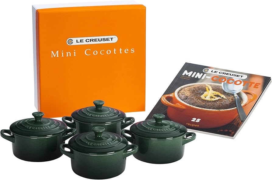 Amazon.com: Le Creuset Stoneware Set of 4 Mini Cocottes with