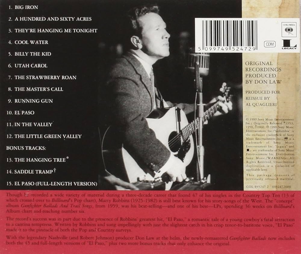 Robbins, Marty - Gunfighter Ballads And Trail Songs - Amazon.com Music